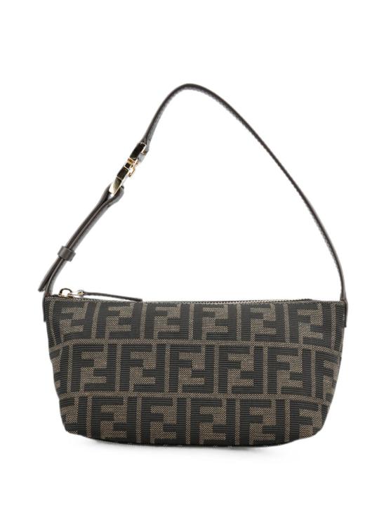 26FW 펜디 바니티 FF 자카드 스몰 파우치 8BS124 B17AF14YN BROWN - FENDI