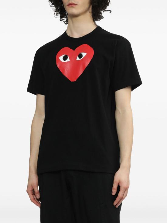 26FW 꼼데가르송 반팔 티셔츠 AXT112D BLACK - COMME DES GARCONS