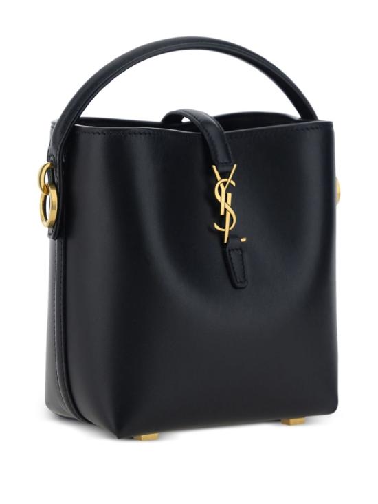 26FW 생로랑 르 37 미니 샤이니 레더 버킷백 765870 2R20W1000 BLACK - SAINT LAURENT