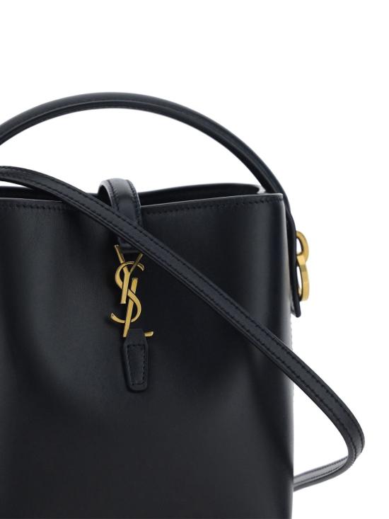 26FW 생로랑 르 37 미니 샤이니 레더 버킷백 765870 2R20W1000 BLACK - SAINT LAURENT