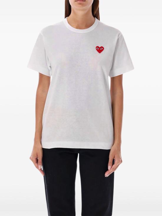 26FW 꼼데가르송 반팔 티셔츠 AXT108 2 WHITE - COMME DES GARCONS