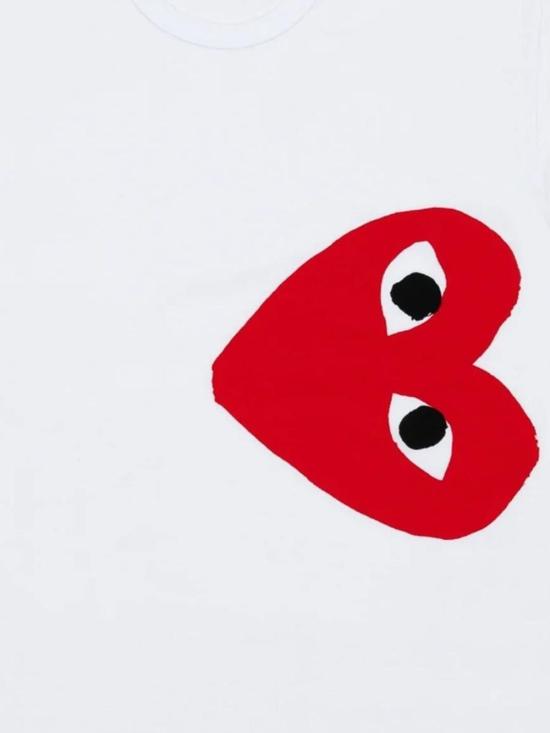26FW 꼼데가르송 반팔 티셔츠 AXT345D 1 WHITE - COMME DES GARCONS