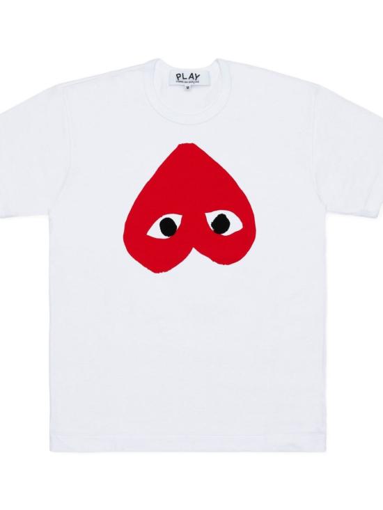 26FW 꼼데가르송 반팔 티셔츠 AXT346 1 WHITE - COMME DES GARCONS