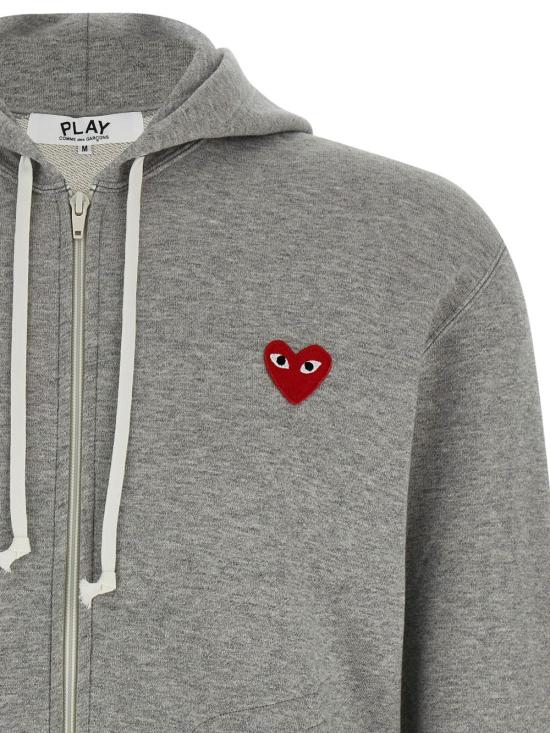 26FW 꼼데가르송 후드 티셔츠 AXT168 GREY - COMME DES GARCONS