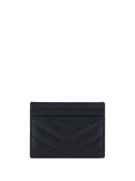 26FW 생로랑 카산드라 마틀라세 카드 케이스 423291 BOW021000 BLACK - SAINT LAURENT