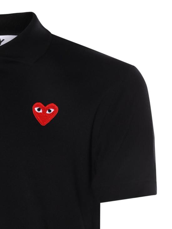 26FW 꼼데가르송 폴로 티셔츠 AXT006 1 BLACK - COMME DES GARCONS