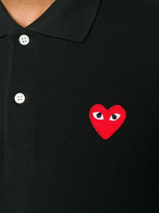 26FW 꼼데가르송 폴로 티셔츠 AXT006 1 BLACK - COMME DES GARCONS