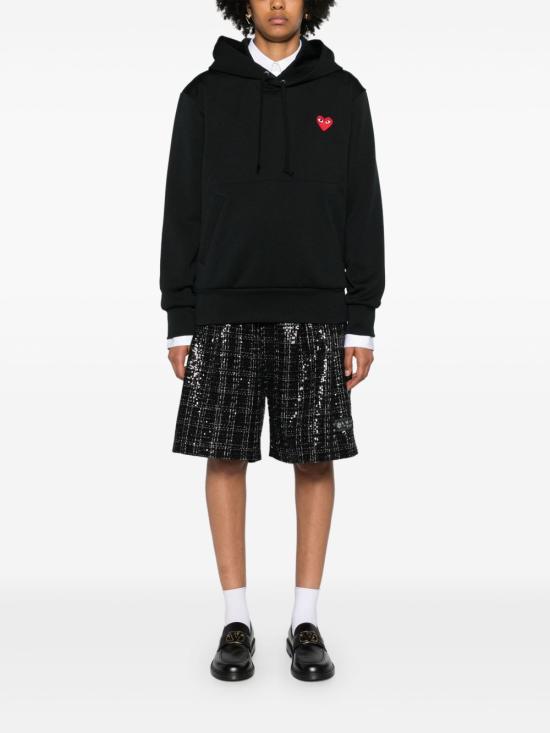 26FW 꼼데가르송 후드 티셔츠 AXT174 BLACK - COMME DES GARCONS