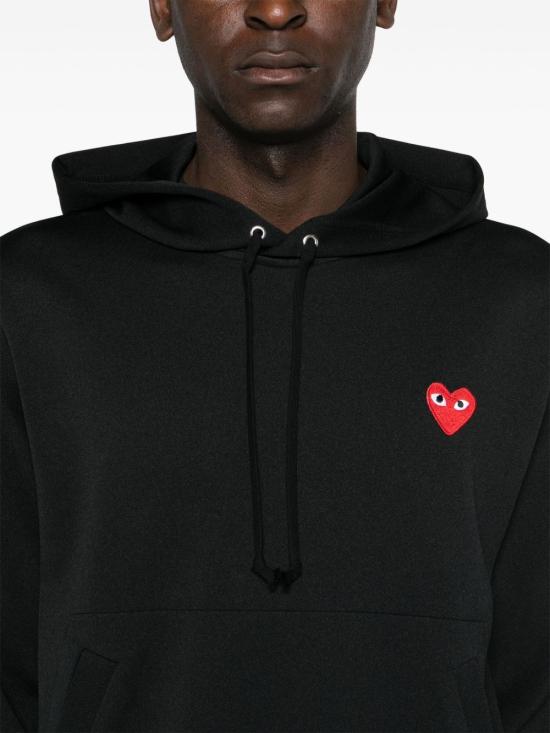 26FW 꼼데가르송 후드 티셔츠 AXT174 BLACK - COMME DES GARCONS