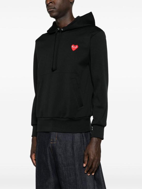 26FW 꼼데가르송 후드 티셔츠 AXT174 BLACK - COMME DES GARCONS