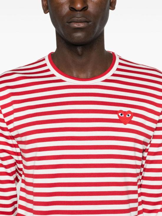 26FW 꼼데가르송 반팔 티셔츠 AXT164D RED - COMME DES GARCONS