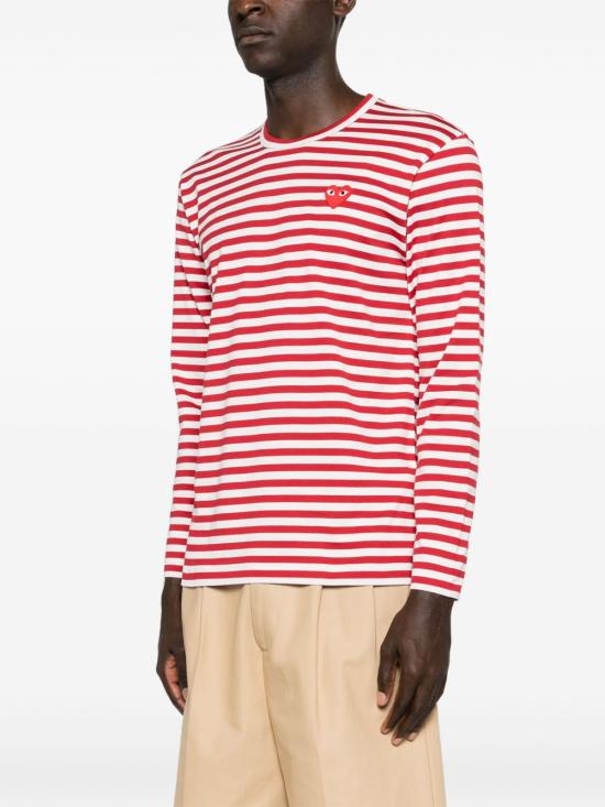 26FW 꼼데가르송 반팔 티셔츠 AXT164D RED - COMME DES GARCONS