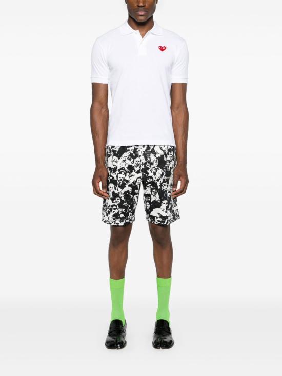 26FW 꼼데가르송 폴로 티셔츠 AXT006 5 WHITE - COMME DES GARCONS