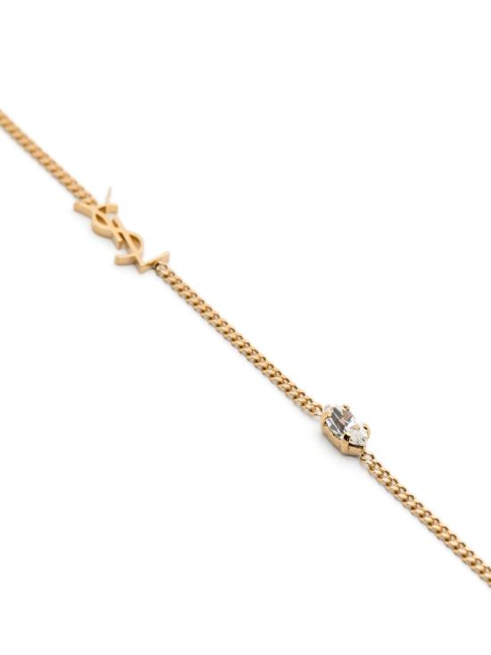 26FW 생로랑 메탈 오피움 하트 참 브레이슬릿 701950 Y15269137 GOLD - SAINT LAURENT