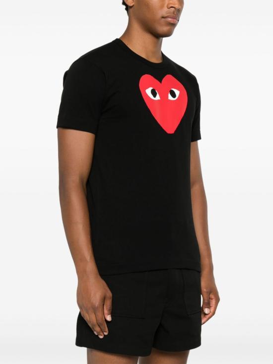 26FW 꼼데가르송 반팔 티셔츠 AXT112 BLACK - COMME DES GARCONS