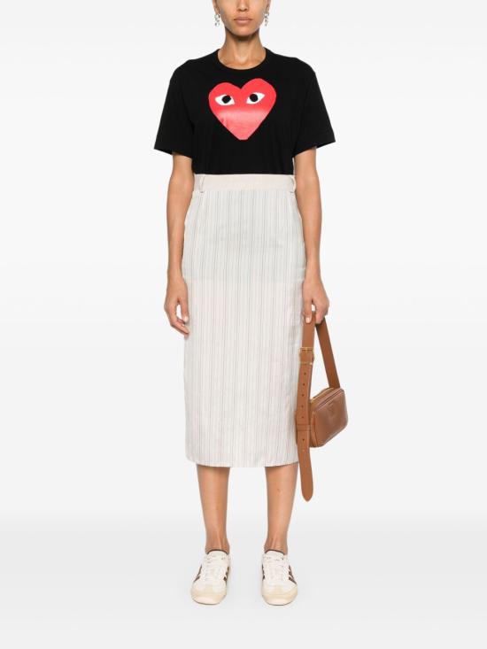 26FW 꼼데가르송 반팔 티셔츠 AXT112 BLACK - COMME DES GARCONS