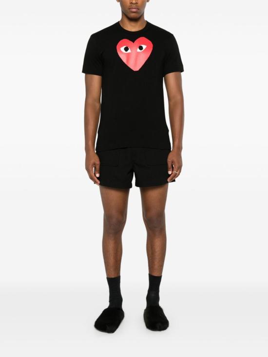 26FW 꼼데가르송 반팔 티셔츠 AXT112 BLACK - COMME DES GARCONS