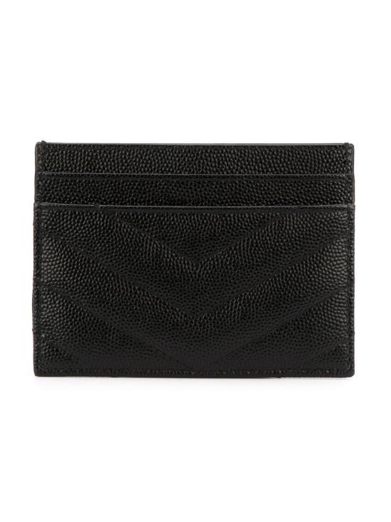 26FW 생로랑 카산드라 마틀라세 카드 케이스 423291 BOW011000 BLACK - SAINT LAURENT
