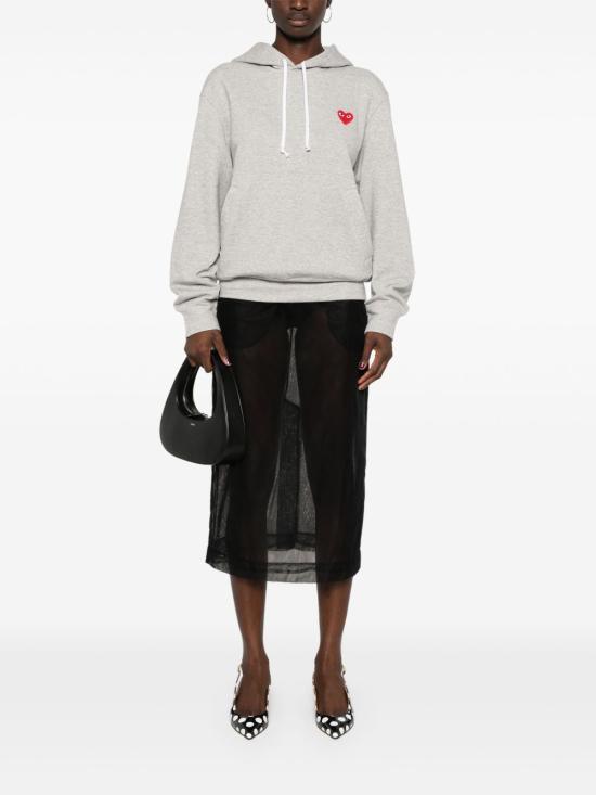 26FW 꼼데가르송 후드 티셔츠 AXT170 GREY - COMME DES GARCONS