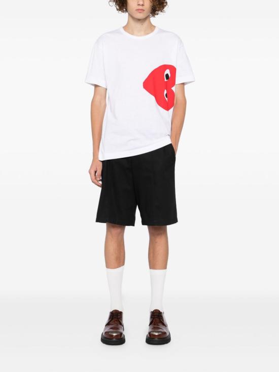 26FW 꼼데가르송 반팔 티셔츠 AXT345 1 WHITE - COMME DES GARCONS