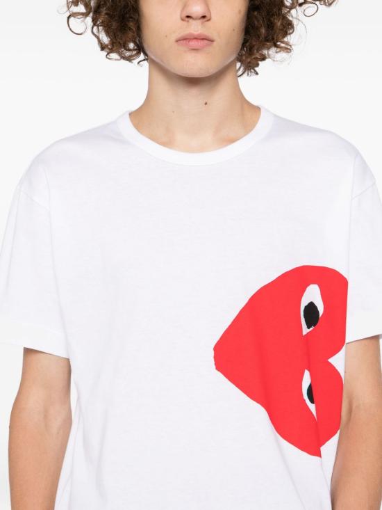 26FW 꼼데가르송 반팔 티셔츠 AXT345 1 WHITE - COMME DES GARCONS