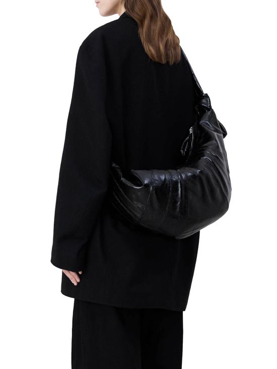 26FW 르메르 크루아상 라지 소프트 그레인드 레더 크로스백 BG0000 LF1329BK999 BLACK - LEMAIRE
