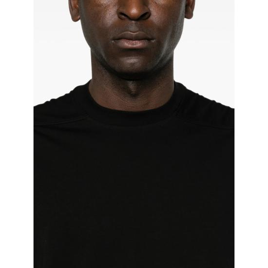 26FW 릭 오웬스 반팔 티셔츠 RR02F4255 JA09 BLACK - RICK OWENS