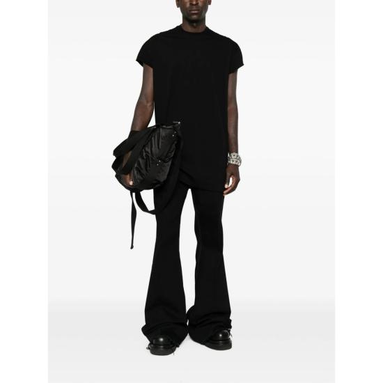 26FW 릭 오웬스 반팔 티셔츠 RR02F4255 JA09 BLACK - RICK OWENS