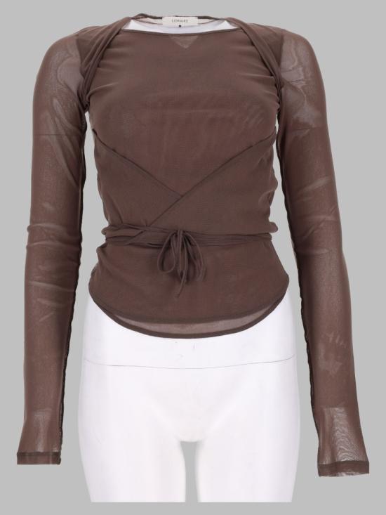 26FW 르메르 탑 TS0052 LJ1070BR423 BROWN