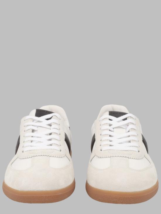 26FW 톰포드 스웨이드 & 스무스 레더 스니커즈 J1584 LCL457NWWZ WHITE