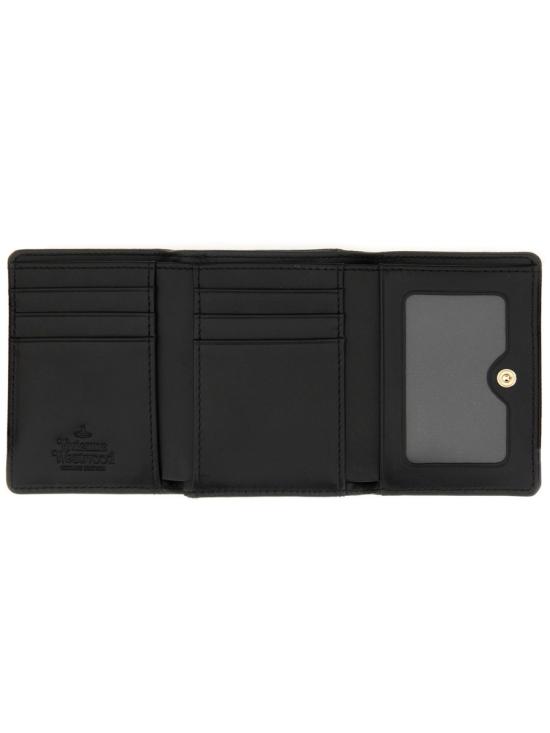 26FW 비비안웨스트우드 크로커다일 엠보스드 프레임 월렛 5115002MW L001NN402 BLACK - VIVIENNE WESTWOOD