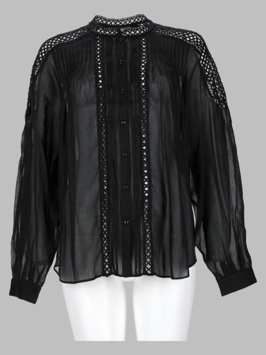 26FW 이자벨마랑에뚜왈 블라우스/셔츠 HT0942FA D3J04E01BK BLACK