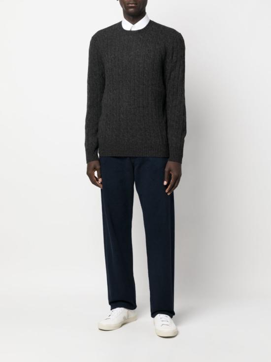 26FW 폴로 랄프로렌 케이블 니트 스웨터 710876762 013DARKGRANITEHTHR GREY - POLO RALPH LAUREN