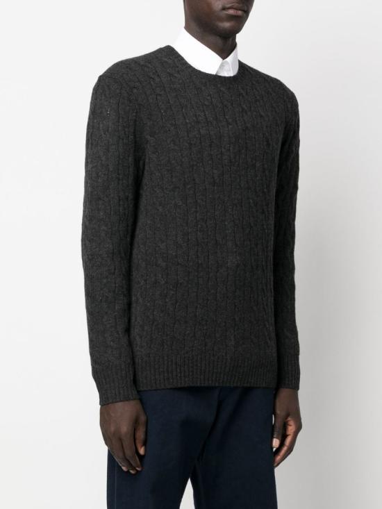 26FW 폴로 랄프로렌 케이블 니트 스웨터 710876762 013DARKGRANITEHTHR GREY - POLO RALPH LAUREN