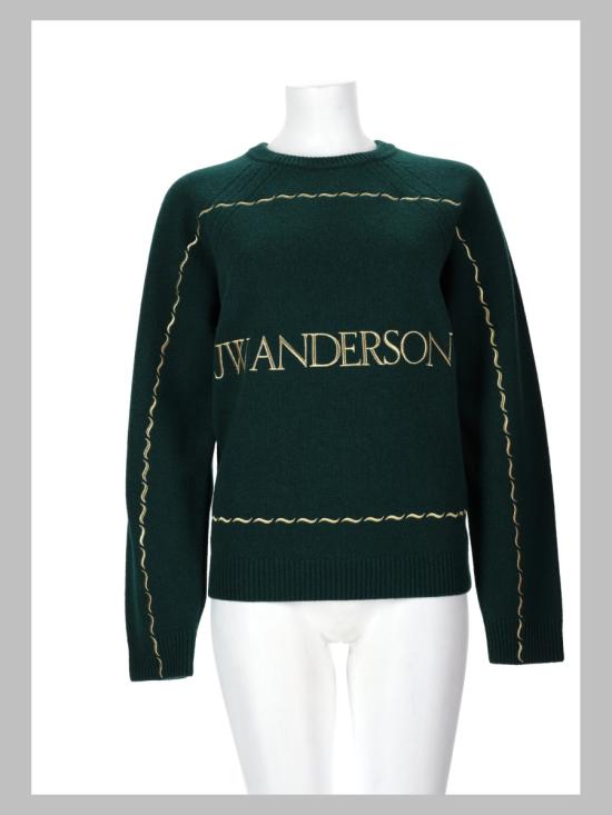 26FW JW앤더슨 스웨터 KW1625 YN0471555 GREEN