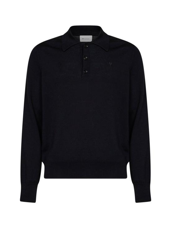 26FW 아미 스웨터 HPL457 KN01970180 BLACK