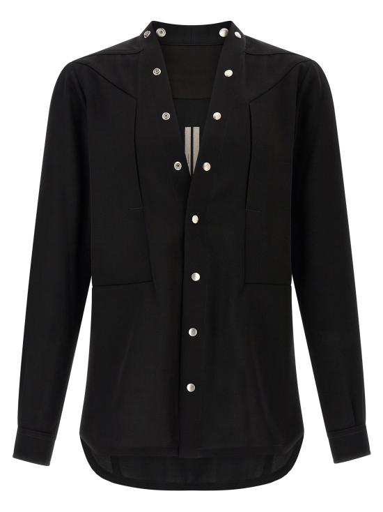 26FW 릭 오웬스 긴팔 셔츠 RU02F4287 WT09 BLACK