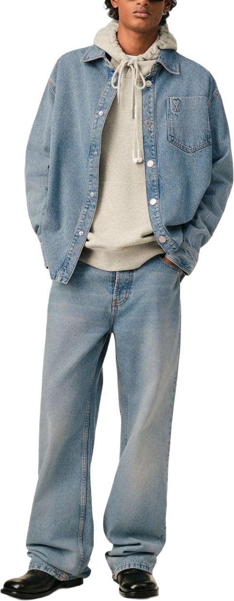 26FW 아미 블라우스/셔츠 UJK918 DE0046480 BLUE - AMI