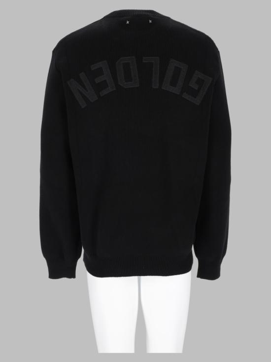 26FW 골든구스 Golden 레터링 밀리터리 크루넥 스웨터 GMP00841 P00197290100 BLACK - GOLDEN GOOSE