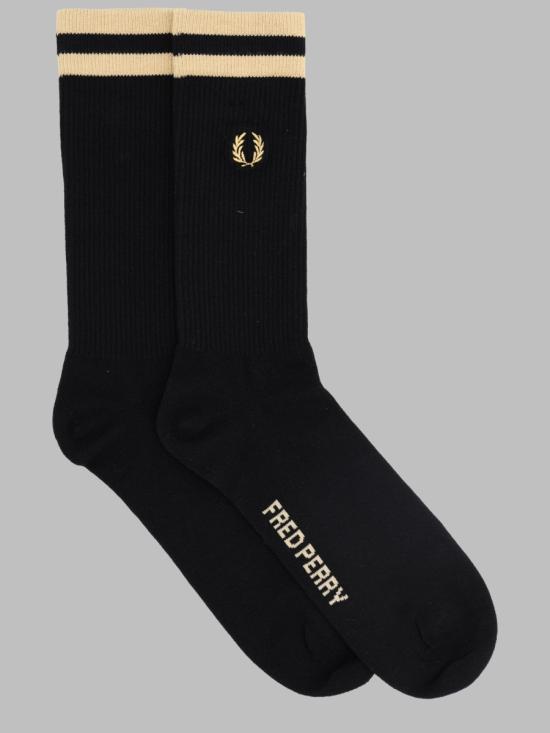 26FW 프레드페리 양말 FP C1150 59 90A BLACK - FRED PERRY
