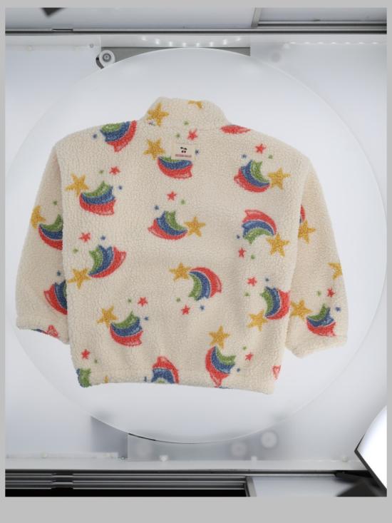 26FW [키즈] 콩제 슬래드 풀오버 KS106047K RAINBOWSTAR BEIGE - KONGES SLOEJD