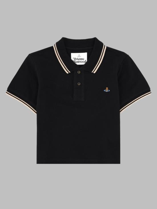 26FW 비비안웨스트우드 폴로 티셔츠 1H010005 J00AUN401 BLACK