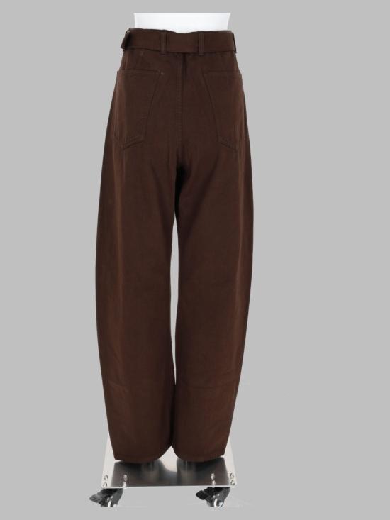26FW 르메르 트위스트 벨티드 팬츠 PA326 LD1077BR512 BROWN - LEMAIRE