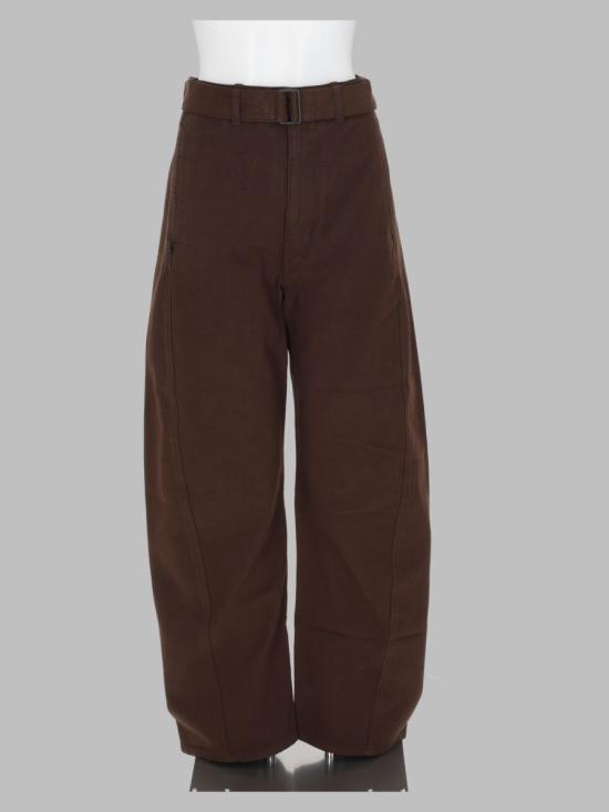 26FW 르메르 트위스트 벨티드 팬츠 PA326 LD1077BR512 BROWN