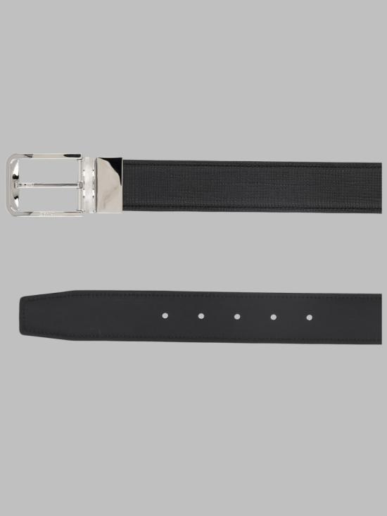26FW 에르메네질도제냐 벨트 LHSPE B001PZNER BLACK - ERMENEGILDO ZEGNA