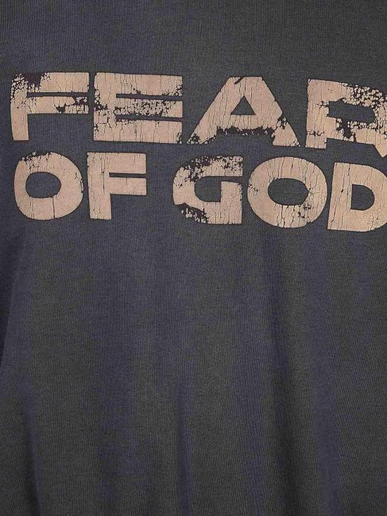 25FW 피어오브갓 릴렉스핏 로고 플리스 후드 티셔츠 FG25FW1212102BHF001 Black - FEAR OF GOD