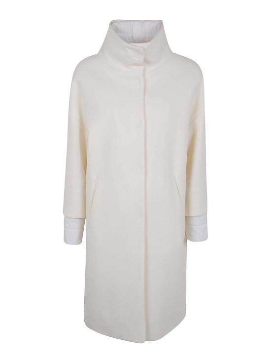 25FW 에르노 하이넥 퀼티드 롱 자켓 GC000520D333441000 WHITE