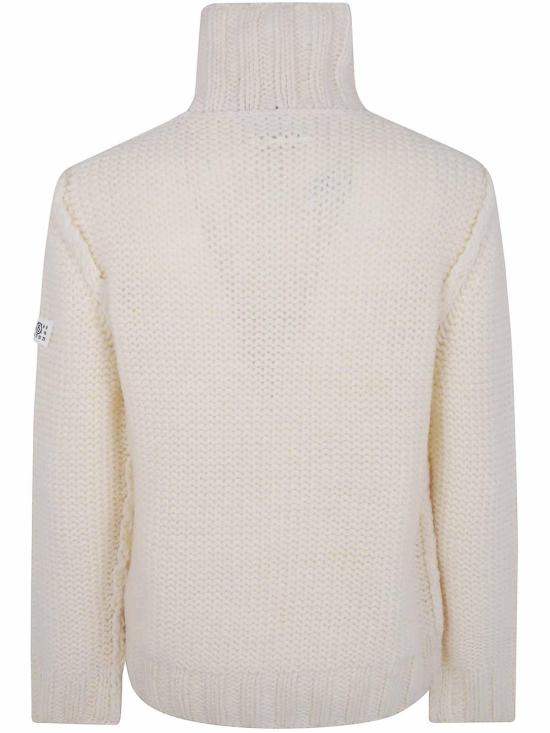 25FW MM6 메종마르지엘라 터틀넥 SH2HA0008M13166101 WHITE - MM6 MAISON MARGIELA