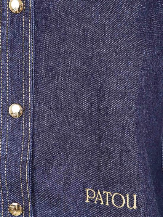 25FW 파투 데님 셔츠 BL0450224642B BLUE - PATOU