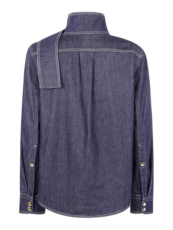 25FW 파투 데님 셔츠 BL0450224642B BLUE - PATOU